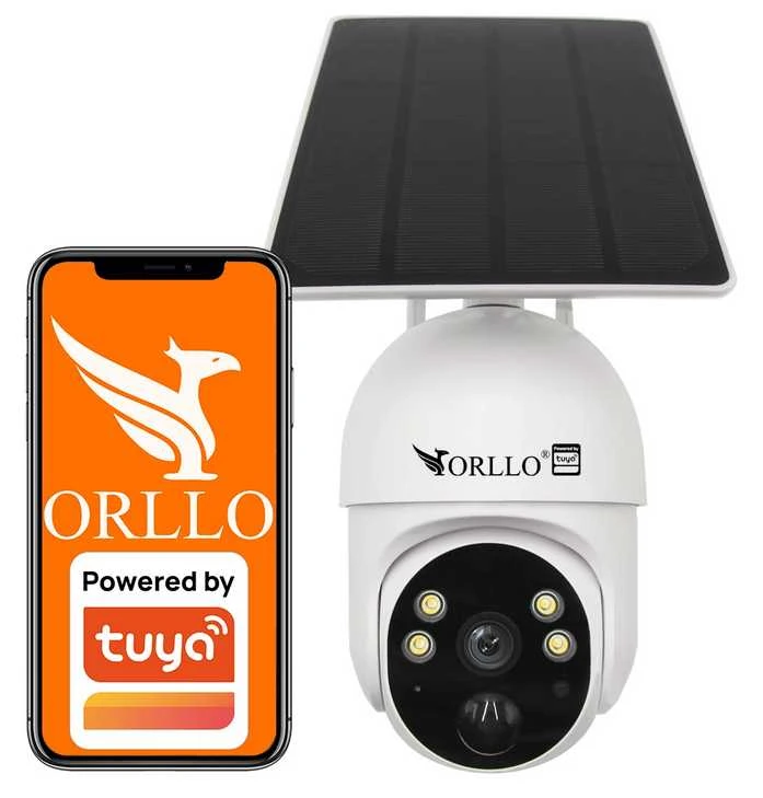 Belaidė 4G LTE besisukanti IP kamera su Orllo TZ1 PRO saulės baterija