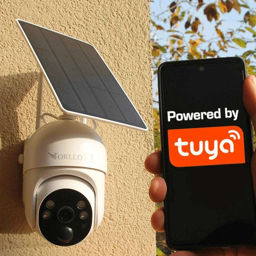 Belaidė 4G LTE besisukanti IP kamera su Orllo TZ1 PRO saulės baterija