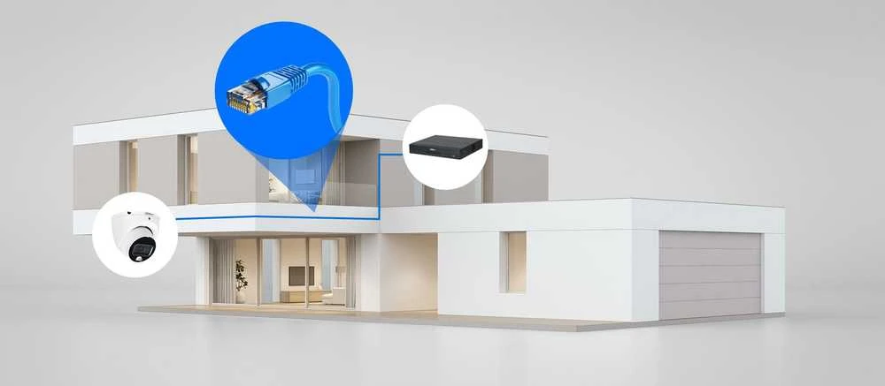 Dahua Kamera IP Camera DAHUA IPC-HDW1639T-A-IL-0280B-S6 Baltas