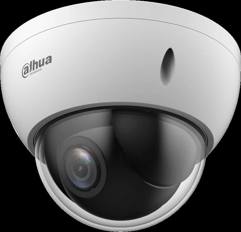 Dahua Technology Co Mini IP valdoma kamera 2MP STARLIGHT (1920x1080) 1 ~ 25 kadrų per sekundę, 4x priartinimas, IP 66, IK10, IVS
