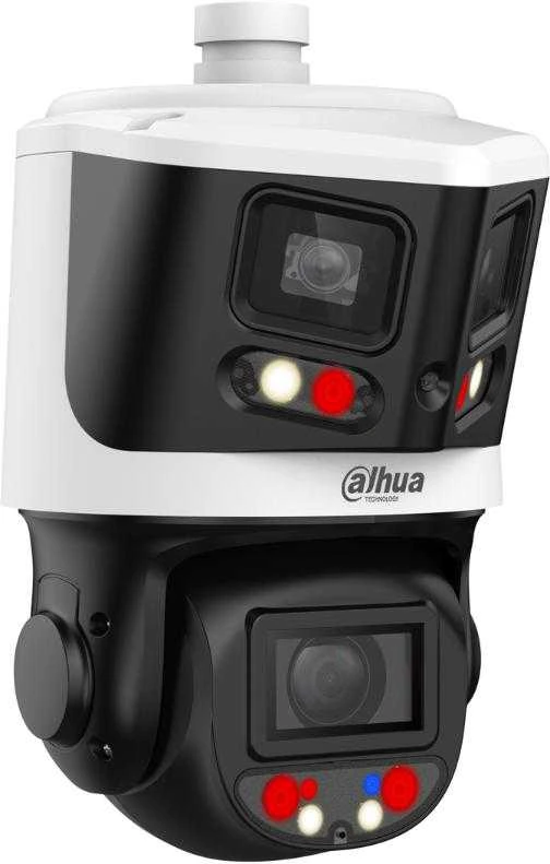 Dahua Technology Co IP valdoma dviguba kamera AI 4MP+8MP STARLIGHT, 10x, IR 30/70m, IP66, WDR, H.265, SMD4