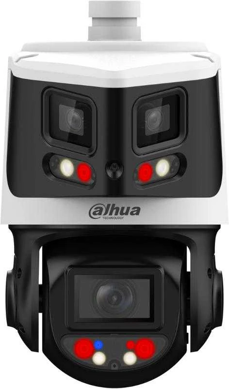 Dahua Technology Co IP valdoma dviguba kamera AI 4MP+8MP STARLIGHT, 10x, IR 30/70m, IP66, WDR, H.265, SMD4