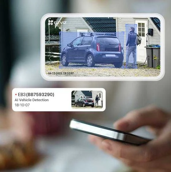 Ezviz Kamera su 4G LTE, 3MP, su SIM kortelės lizdu, belaidė, 3MP, USB C, MicroSD iki 512GB