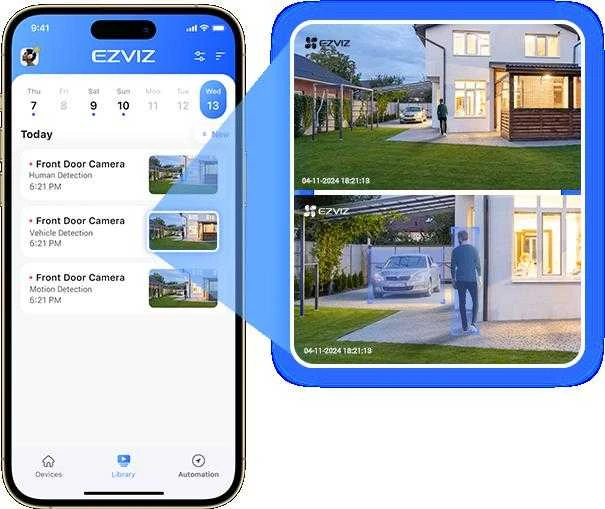 EZVIZ CS-H80f valdoma WIFI lauko kamera, 4MP+4MP+4MP