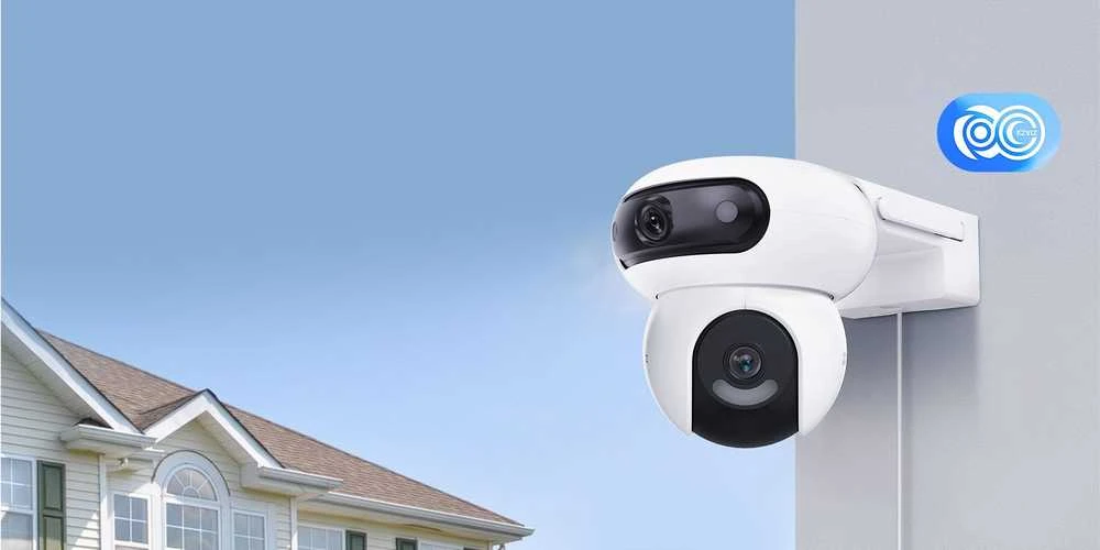 EZVIZ CS-H90 valdoma lauko kamera (4MP+4MP, 2.8mm/6mm, spalvotas naktinis matymas, IP65)