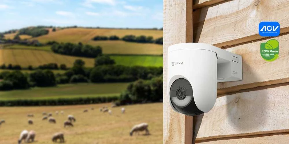 EZVIZ CS-HB8c lauko akumuliatorinė valdoma kamera su saulės panelės komplektu (Type-C, 4 MP, 4 mm)