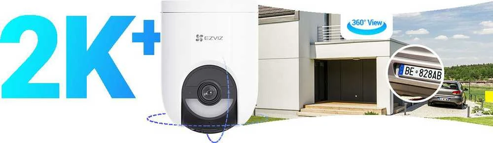 EZVIZ CS-HB8c lauko akumuliatorinė valdoma kamera (Type-C, 4MP, 4mm)