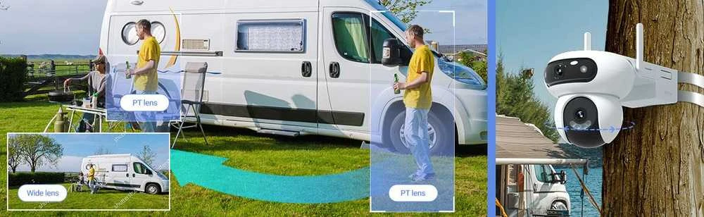 4G+ WIFI lauko akumuliatorinė valdoma IP kamera EZVIZ CS-HB90x/SP