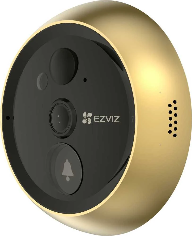 EZVIZ belaidžio durų skambučio komplektas CS-DP2C (2 MP, auksinis)