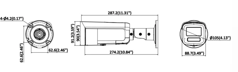 Hikvision DS-2CD2T126G3-IS2UY/SL(2.8)eFBLACK 12MP „Acusense“ tinklo kamera su blykste ir garsiniu įspėjimu