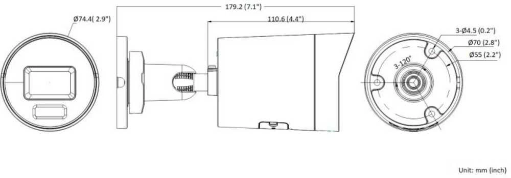 „Hikvision“ kulka DS-2CD2066G2H-IU F2.8 (balta, 6 MP, 40 m. IR, „AcuSense“)
