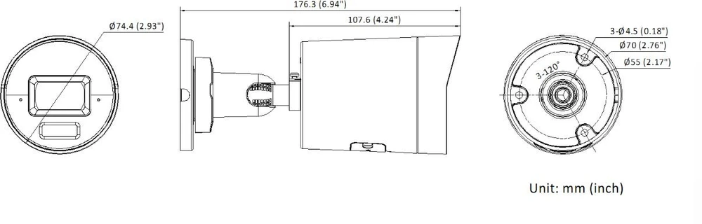 Kamera IP Hikvision DS-2CD2067G3-LI2UY/SL 2.8mm