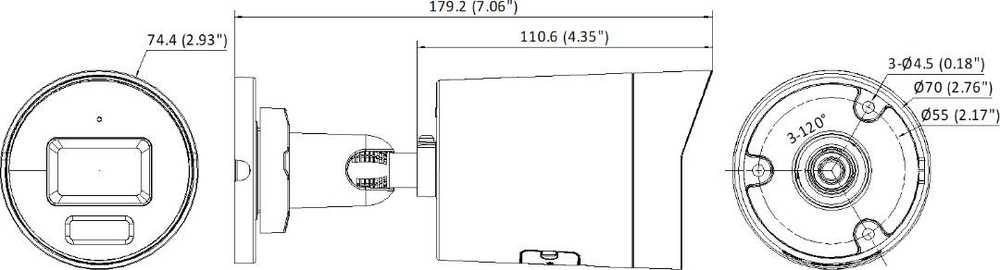 DS-2CD2086G2H-IU 2.8mm EF PL IP kamera HIKVISION