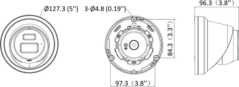 IP KAMERA DS-2CD2363G2-LI2U(2.8MM) Išmanusis hibridinis šviestuvas „AcuSense“ - 6 Mpx Hikvision