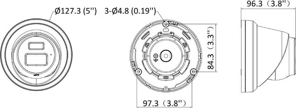 Hikvision DS-2CD2363G2-LI2U (2.8mm) (JUODA) Kamera