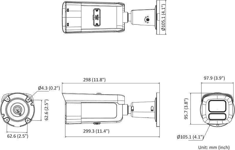 IP kamera Hikvision bullet DS-2CD2686G2HT-IZS (baltas, 8 MP, 60 m. IR, AcuSense)