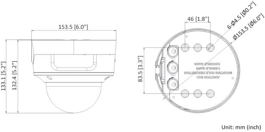 Hikvision kupolas DS-2CD2763G2-IZS (balta, 6 MP, 30 m. IR; 40 m, AcuSense)