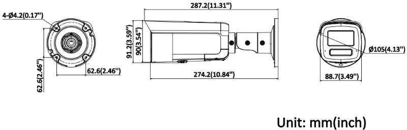 Hikvision TST DS-2CD2T43G2-LIZS2UY/SL (2,8/4 mm) kamera