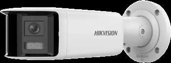 „Hikvision“ vaizdo kamera DS-2CD2T46G2P-ISU/SL(C) (balta, 4 MP, 40 m IR, „AcuSense“, panoraminė 180°)