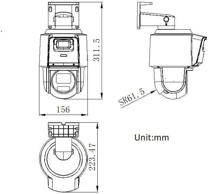 Hikvision mini TandemVu PTZ DS-2SE3C404MWG-E/14 F2.8
