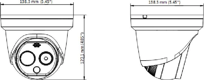 Kamera ip Hikvision DS-2TD1228-2/QA(Juodas)