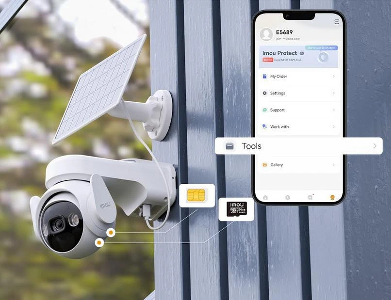 Imou AOV PT KIT 5MP 4G Wi-Fi IPC-B7ED-5M1TEA-EU/FSP14 IP stebėjimo kamera + saulės baterija
