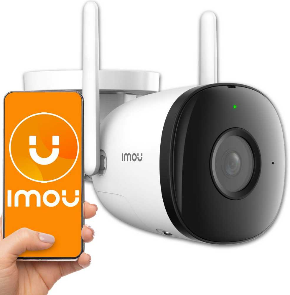 Imou Dahua IP cilindrinė kamera IPC-F42P, 4MP 25fps, IP67, pašvietimas iki 30m, 2.8mm 104°, Onvif, WIFI
