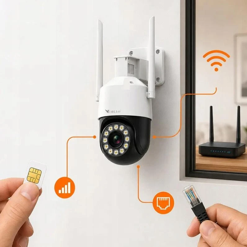 Kamera IP Orllo TZ11 PT 4K 8MP Wi-Fi i 4G Tuya