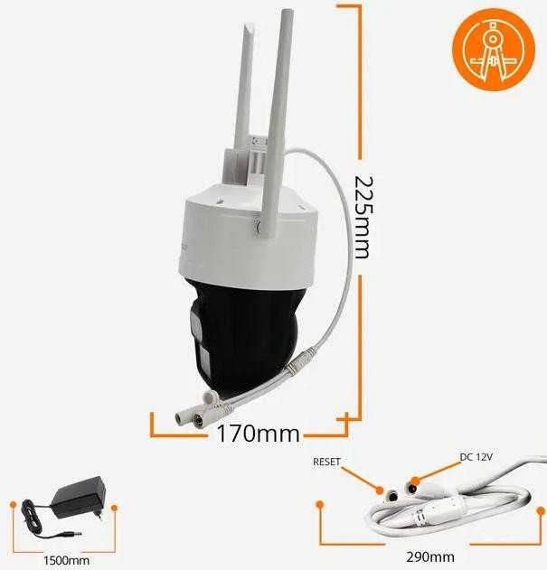 IP Camera ORLLO Z17 Ultra 4K rotatable GSM SIM