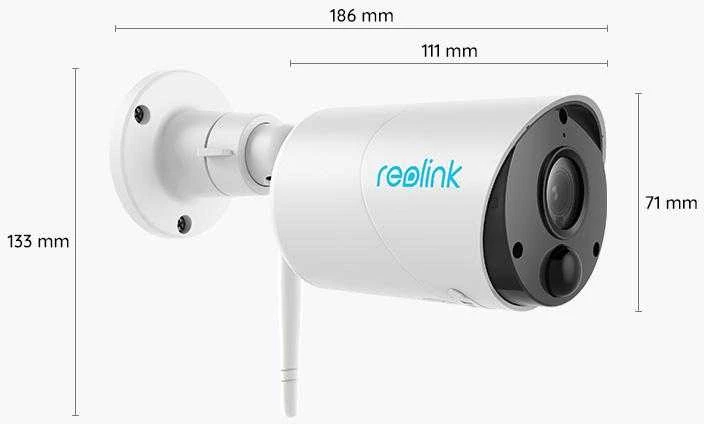 Akumuliatorinė kamera Reolink Argus Series B320, 3 MP, Wi-Fi, microSD