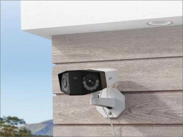 Reolink DUO serijos P757 16MP IP apsaugos kamera su dviem objektyvais, baltas