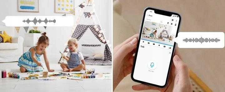 Reolink E serijos E330 išmanioji 5 MP IP vidinė pasukama stebėjimo kamera su Wi-Fi