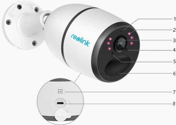 Reolink | Fotoaparatas | CAReolinkGo Plus 4G | Kulka | 4 MP | Fiksuotas objektyvas | IP65 | H.265 | MicroSD | Baltas