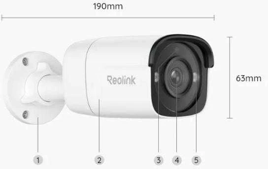 Išmani lauko apsaugos kamera Reolink P330, 4K, IP66