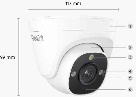 Išmani lauko apsaugos kamera Reolink P334, 4K, IP66