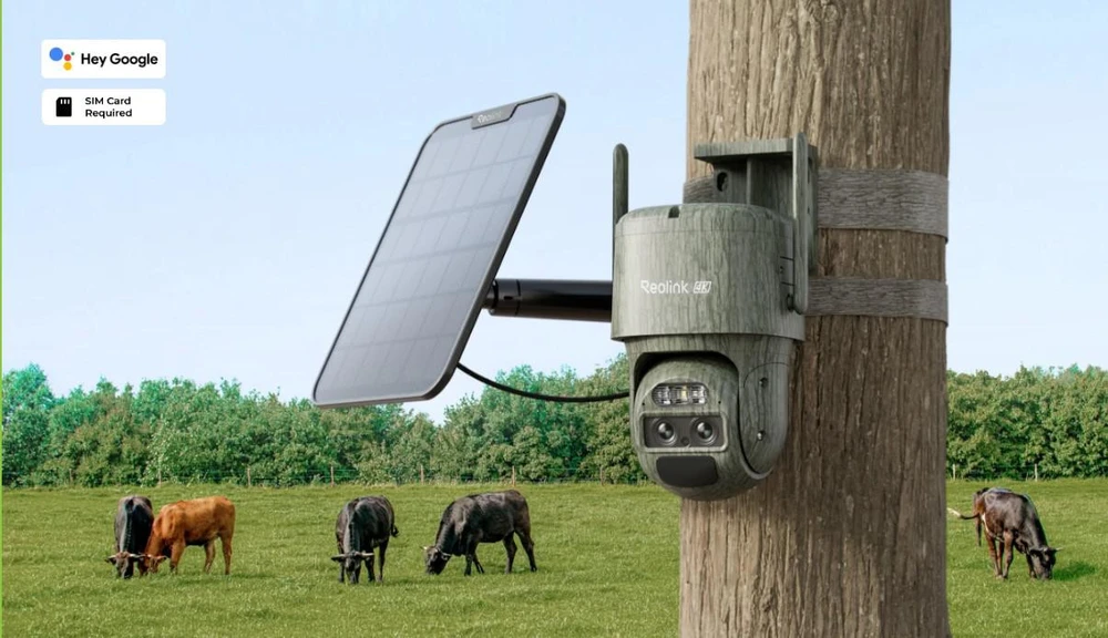 Akumuliatorinė stebėjimo kamera Reolink Trackmix Series G770 4K LTE, balta, su saulės baterijomis, 2 akumuliatoriais