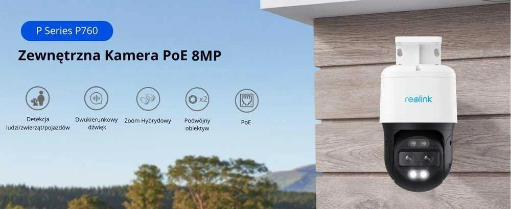 Lauko apsaugos kamera Reolink TrackMix P760 |  4K dviejų objektyvų, su automatiniu sekimu, PoE | 8 MP