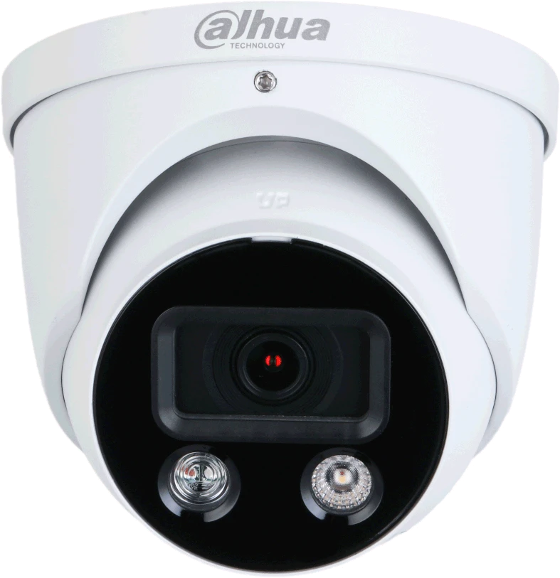 Dahua IP kamera HDW3549HP-AS-PV. 5MP FULL-COLOR. IR LED pašvietimas iki 30m. 2.8mm 97°. SMD, IVS
