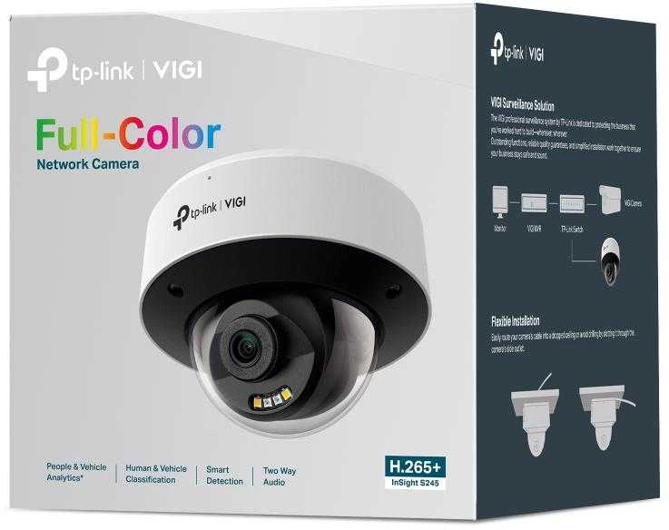 IP Kamera - TP-LINK InSight S245 4MP Kupolo Tinklo Kamera IP67 H.265+