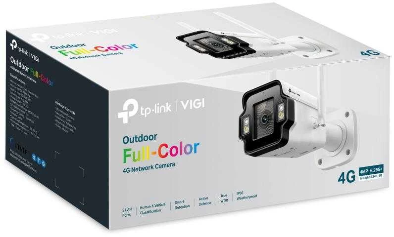 TP-LINK InSight S345-4G | VIGI lauko spalvota 4G tinklo kamera | Kulka | 4 MP | 4 mm | IP66 | H.265+ | MicroSD, iki 512 GB