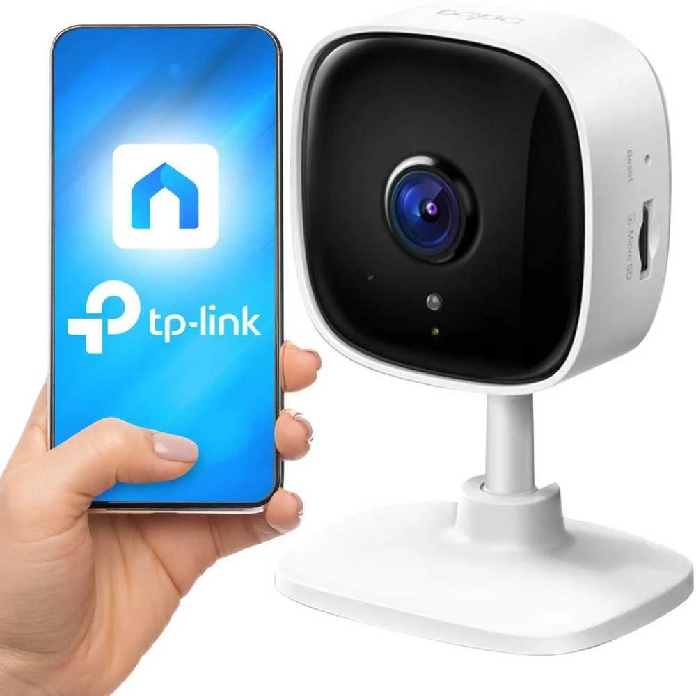 TP-LINK Tapo C100 Namų apsauga WiFi kamera Dienos / nakties vaizdas 1080p Full HD raiška Micro SD kortelės saugykla Iki 128GB H.264 vaizdo įrašo