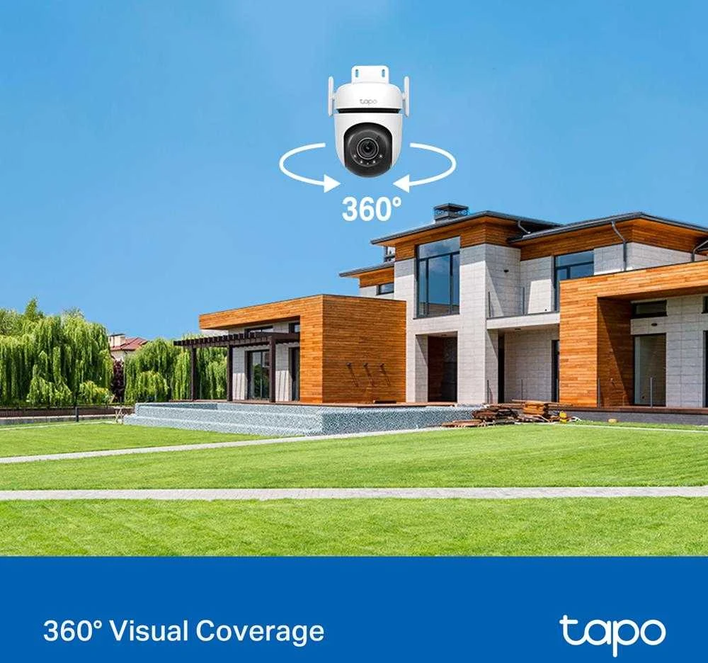 TP-LINK | Pan/Tilt Security Wi-Fi kamera | Tapo C520WS | Kupolas | 4 MP | 3,18 mm/F1,6 | IP66 | H.264 | „MicroSD“, iki 512 GB