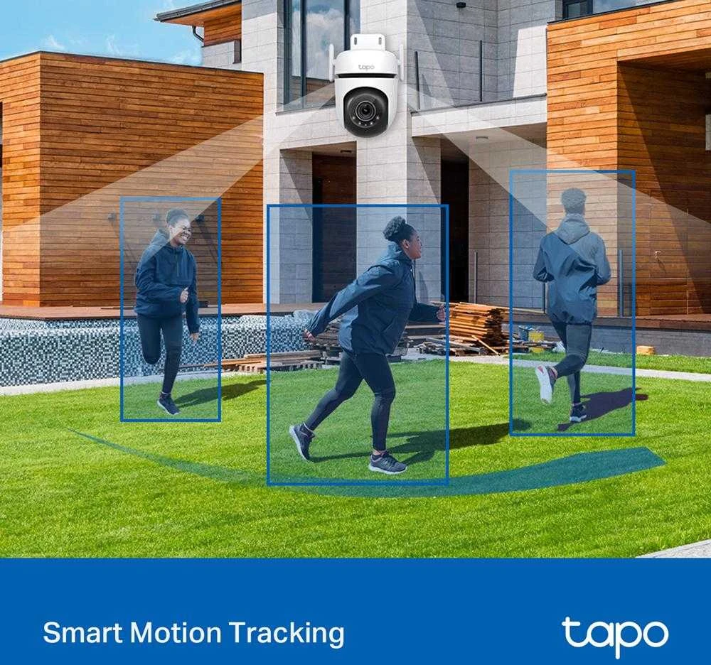 TP-LINK | Pan/Tilt Security Wi-Fi kamera | Tapo C520WS | Kupolas | 4 MP | 3,18 mm/F1,6 | IP66 | H.264 | „MicroSD“, iki 512 GB