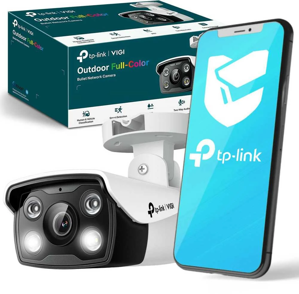 TP-LINK | VIGI 3MP lauko spalvota cilindrinė tinklo kamera | VIGI C330 | Kulka | 3 MP | 4 mm | Maitinimas per Ethernet (PoE) | IP67 | H.265+/H.265/H.264+/H.264 | Netaikoma