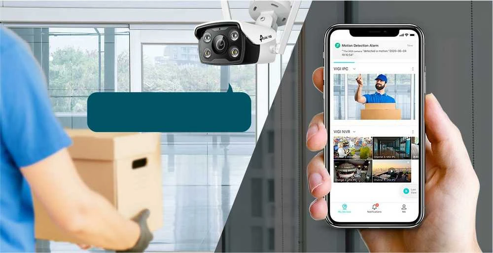 TP-LINK | VIGI 4MP lauko visų spalvų tinklo kamera | VIGI C340 | Kulka | 4 MP | 2,8 mm | IP66 | H.265+/H.265/H.264+/H.264 | MicroSD