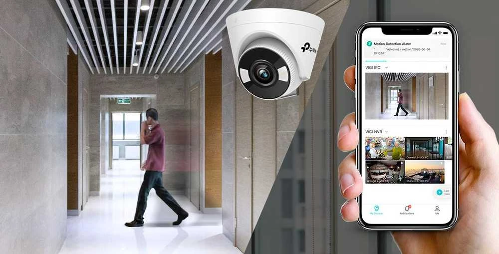TP-LINK | VIGI 4MP spalvota „Wi-Fi“ bokštelio formos tinklo kamera | VIGI C440-W | Kupolinė | 4 MP | 4 mm | H.265+/H.265/H.264+/H.264 | „MicroSD“