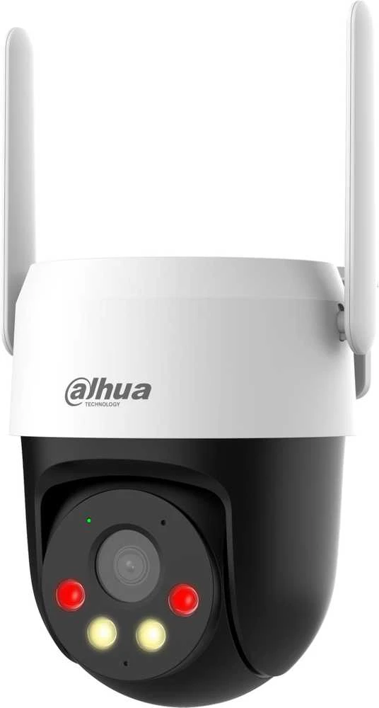 Dahua dvigubo židinio nuotolio 5MP 4G kamera / dvipusis pokalbis / IP66 / dirbtinio intelekto aptikimas / garso ir šviesos signalizacija / išmanusis dvigubas apšvietimas