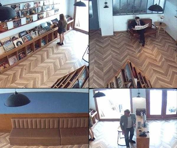 Išmanioji 360° panoraminė vidaus žuvies akies kamera Reolink Fisheye W520, 6 MP,  microSD, Wi-Fi