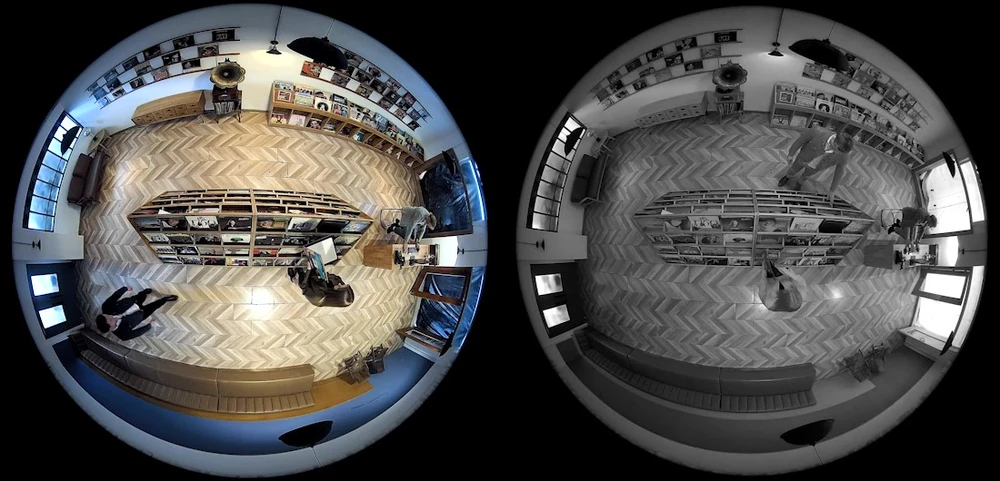 Išmanioji 360° panoraminė vidaus žuvies akies kamera Reolink Fisheye W520, 6 MP,  microSD, Wi-Fi