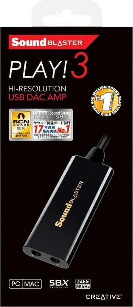 Garso plokštė DAC 24-bit/96kHz Creative Sound Blaster Play! 3 